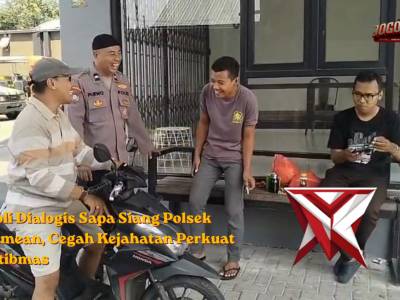 Patroli Dialogis Sapa Siang Polsek Kedamean, Cegah Kejahatan Perkuat Kamtibmas