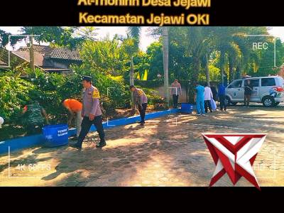 *Giat Program Belida Polda Sumsel (Bersih Lingkungan dan ASRI) yg dilaksanakan oleh Polsek Jejawi