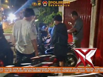 *Polisi Imbau Remaja Hindari Nongkrong  sampai Larut Malam Saat Patroli*