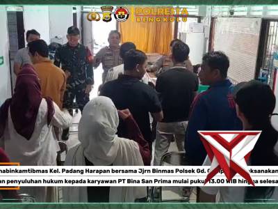 *Cegah Penggelapan Jabatan, Polsek Gading Cempaka Edukasi Karyawan Perusahaan*