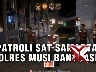 Sat samapta polres muba melaksanakan giat patroli antisipasi 3c & pastikan kondusifitas masyarakat - PoliceTube