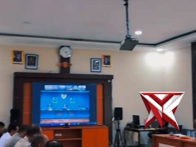 Kapolres Musi Rawas Ikuti Zoom meeting Anev Sitkamtibmas  Dipimpin Kapolri