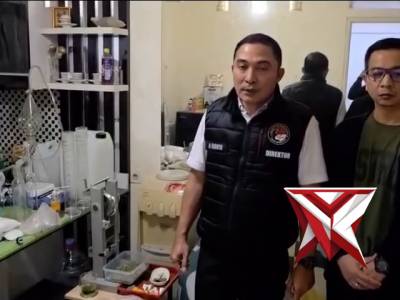 Polri ungkap Clandestine Lab extasy dan happy water