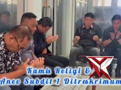 Ditreskrimum polda sumsel subdit 1 kamneg rutin melaksanakan kegiatan membacakan yasin dan doa bersm