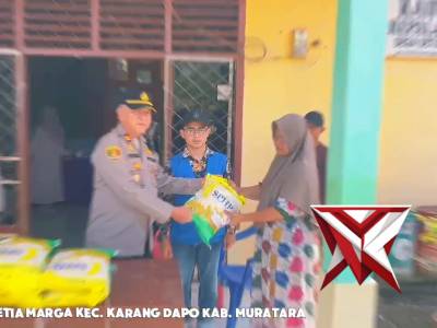 Giat gerakan pangan murah bulog bersama polri polsek karang dapo