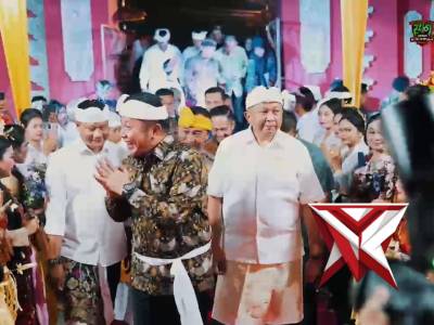 Kapolda Sumatera Selatan Irjen Pol. Dr. Sandi Nugroho menghadiri perayaan Dharma Santi Hari Suci Nye - PoliceTube