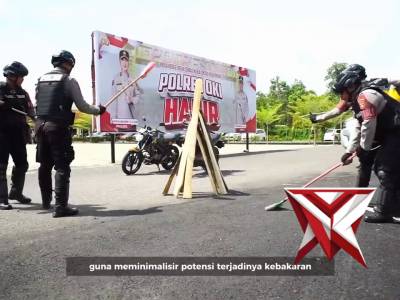 POLRES OKI MELAKSANAKAN LATIHAN PENCEGAHAN KARHUTLAH - PoliceTube