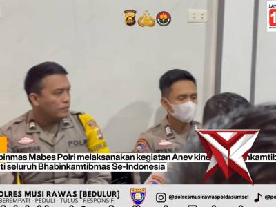Bhabinkamtibmas Polres Musi Rawas Ikuti Anev Korbinmas, Perkuat Kinerja Presisi - PoliceTube