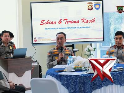 Kapolda Sumatera Selatan Irjen Pol. Dr. Sandi Nugroho, S.I.K., S.H., M.Hum. menggelar coffee morning