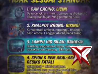 Kendaraan Tak Standar, Bahaya Mengintai