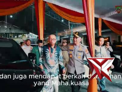 Kapolda Sumatera Selatan Irjen Pol Sandi Nugroho meninjau langsung pengamanan puncak perayaan Paskah