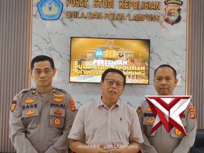 Gandeng FH Unila, Polda Lampung Perkuat Kinerja Lewat Peresmian Pusat Studi Kepolisian 2026 - PoliceTube