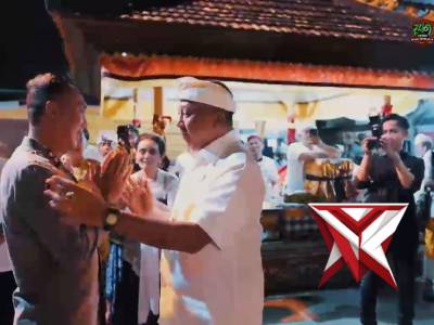 Kapolda Sumatera Selatan Irjen Pol. Dr. Sandi Nugroho menghadiri perayaan Dharma Santi Hari Suci Nye - PoliceTube