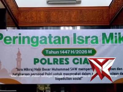 Polres Ciamis Peringati Isra Mi&rsquo;raj 1447 H, Perkuat Keimanan Personel Polri untuk Pelayanan Humanis - PoliceTube