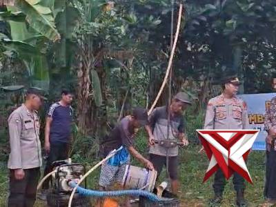 @ok.Bhakti Sosial pembangunan sumur bor dalam rangka hari Bhayangkara ke 80 di Ds. Tambahasri