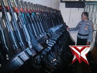 Pastikan Kepatuhan Prosedur, Polda Sumsel Cek Senpi dan Amunisi Personel