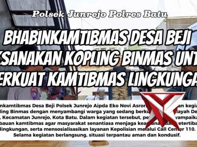 Bhabinkamtibmas Desa Beji laksanakan kopling Binmas untuk perkuat kamtibmas lingkungan