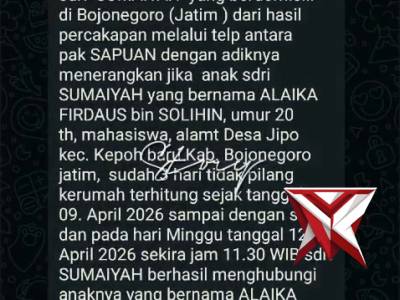 Pelayanan prima dan humanis, polri polsek muara kelingi bantu cari orang hilang