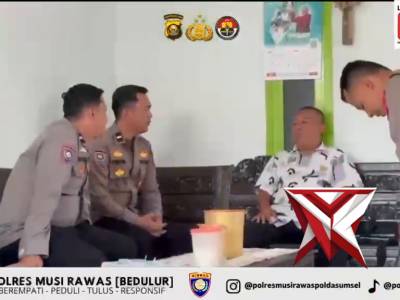 Kapolda Sumsel IJP DR. SANDI NUGROHO-Kapolres Musi Rawas-Sat Binmas Jalin Silahturahmi dengan