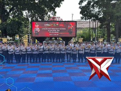 Upacara hari kesadaran nasional Polres Subang