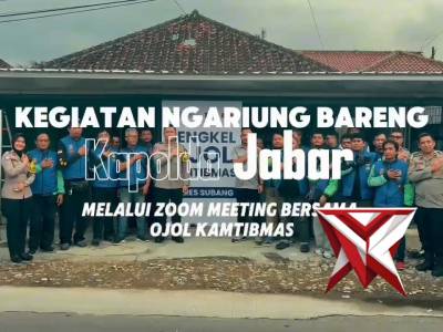 Kapolres Subang mengikuti kegiatan Ngariung Bareng Kapolda Jabar bersama Ojol Kamtibmas - PoliceTube