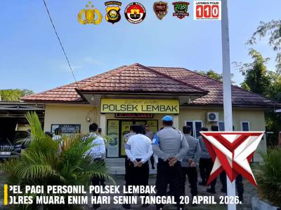 Apel Rutin Polsek Lembak Apel Rutin Personel Polres Lembak Hari Senin Tanggal 20 April 2026. #Pol - PoliceTube