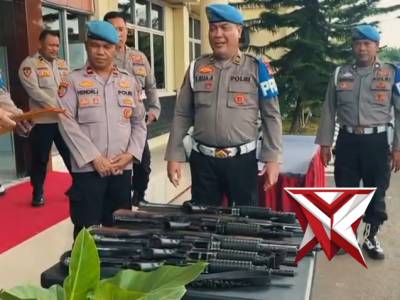 KEGIATAN PENGECEKAN SENPI OLEH PROPAM POLDA SUMSEL DI POLRES PALI - PoliceTube