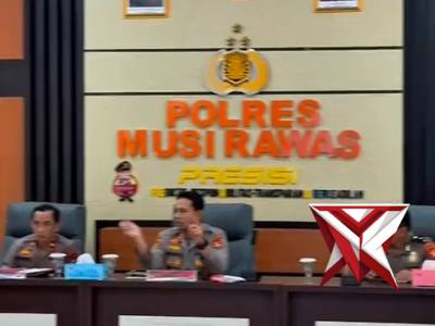 Kapolda IJP Sandi Nugroho Kapolres Musi Rawas Hadiri Rakernis Gabungan Empat Satker Secara Virtual