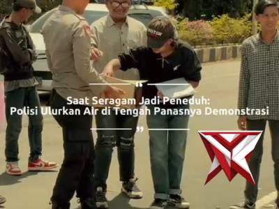 Polres Musi Rawas Ulurkan Air di Tengah Panasnya Demintrasi - PoliceTube