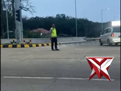 Personil Sat Lantas Pengaturan Lalu Lintas Arus Mudik 1