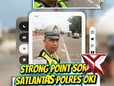 Pengaturan sore personel satlantas polres oki - PoliceTube