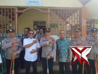 Polsek jayaloka giat bersih