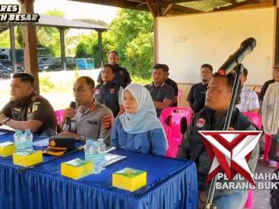 Komitmen Dalam Berantas Narkoba, Kapolres Aceh Besar Pimpin Langsung Pemusnahan Barang Bukti