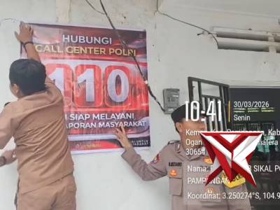 Kegiatan personil polsek pampangan polres oki hadir