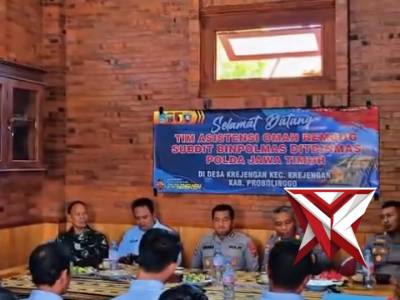 Satbinmas Polres Probolinggo melaksanakan asistensi omah rembug