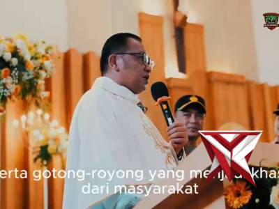 Kapolda Sumsel IJP Sandi Nugroho meninjau langsung pengamanan puncak perayaan Paskah 2026 di Plg