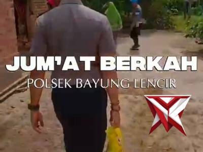 Jum'at berkah Polsek Bayung Lincir Polres Muba Andalan, 08