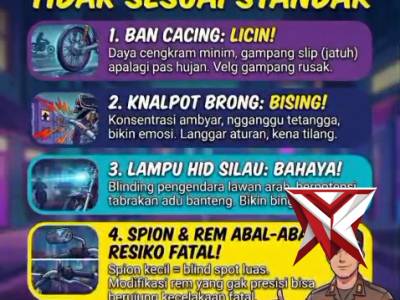 Bahaya jika kendaraan tidak sesuai dengan standar kendaraan bermotor
