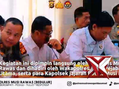 Gelar Opsnal Polres Mura dalam rangka mendukung kebijakan Kapolda sumsel  IJP DR. Sandi Nug