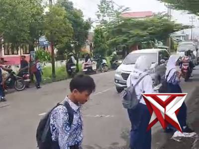 ??Pers Polsek Tugumulyo giat gatur lalin