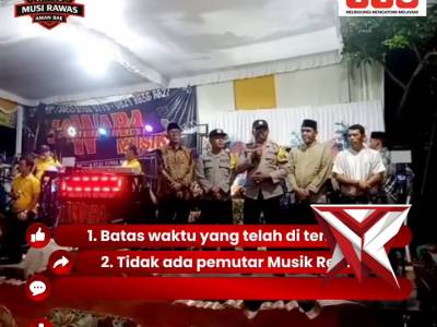 Himbauan Polsek Muara Beliti,Polres Musi Rawas Polda Sumsel, kepada yang punya hajatan.