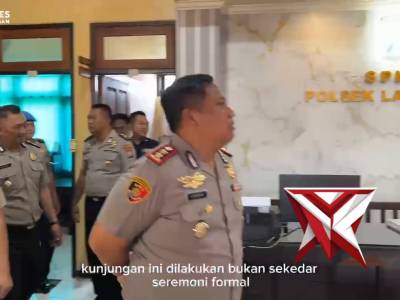 Kunker ke Polsek larangan dan Polsek Kadur