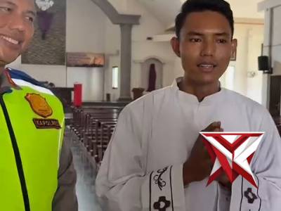 Cek Kesiapan Jumat Agung, Kapolres Mura Sambangi Gereja Santa Maria G1 Mataram