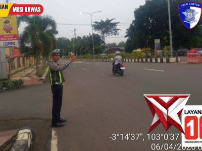Kasat lantas Polres, AKP MURIYANTO,SH.,MH, memerintahklan personel satlantas Polres Musi Rawas, menj