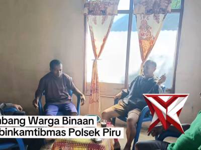 KEGIATAN SAMBANG WARGA BHABINKAMTIBMAS POLSEK PIRU