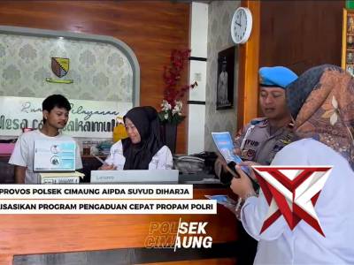 Kanit Provos Polsek Cimaung Aipda Suyud Diharja Sosialisasikan Program Pengaduan Cepat Propam Polri - PoliceTube