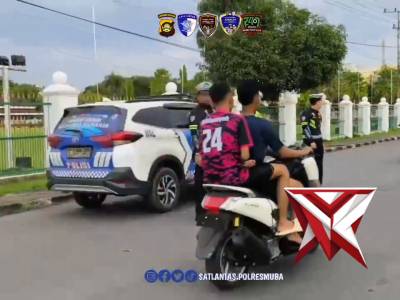 Satlantas patroli polres Muba 9