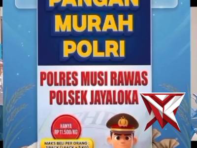 Polres Musi Rawas melaksanakan  gerakan pangan murah