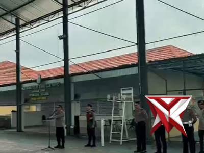 Apel pagi polres musi rawas di pimpin oleh kabag ops polres musi rawas dan di ikuti oleh pju dan per - PoliceTube