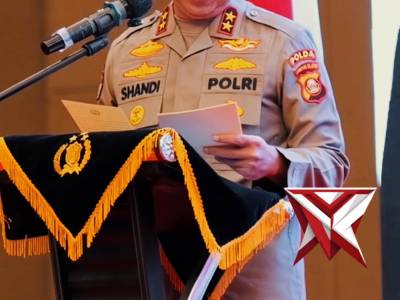 Kapolda Sumsel Irjen Pol Dr. Sandi Nugroho, S.I.K., S.H., M.Hum. resmi membuka Pembekalan dan Pelati